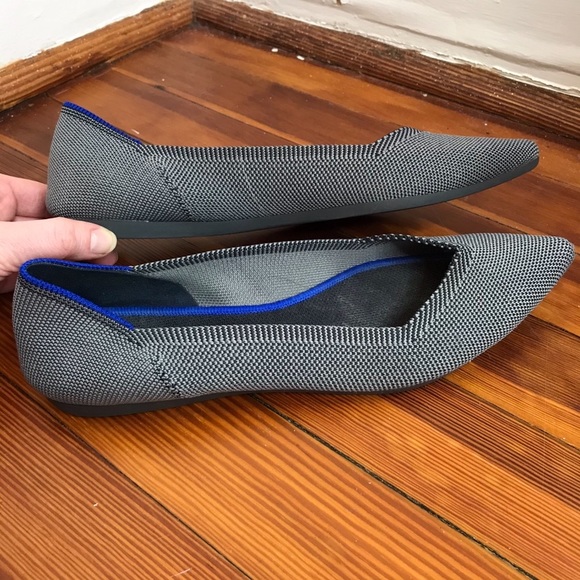 Rothy’s Grey The Point Recycled Washable Flats - Picture 5 of 10
